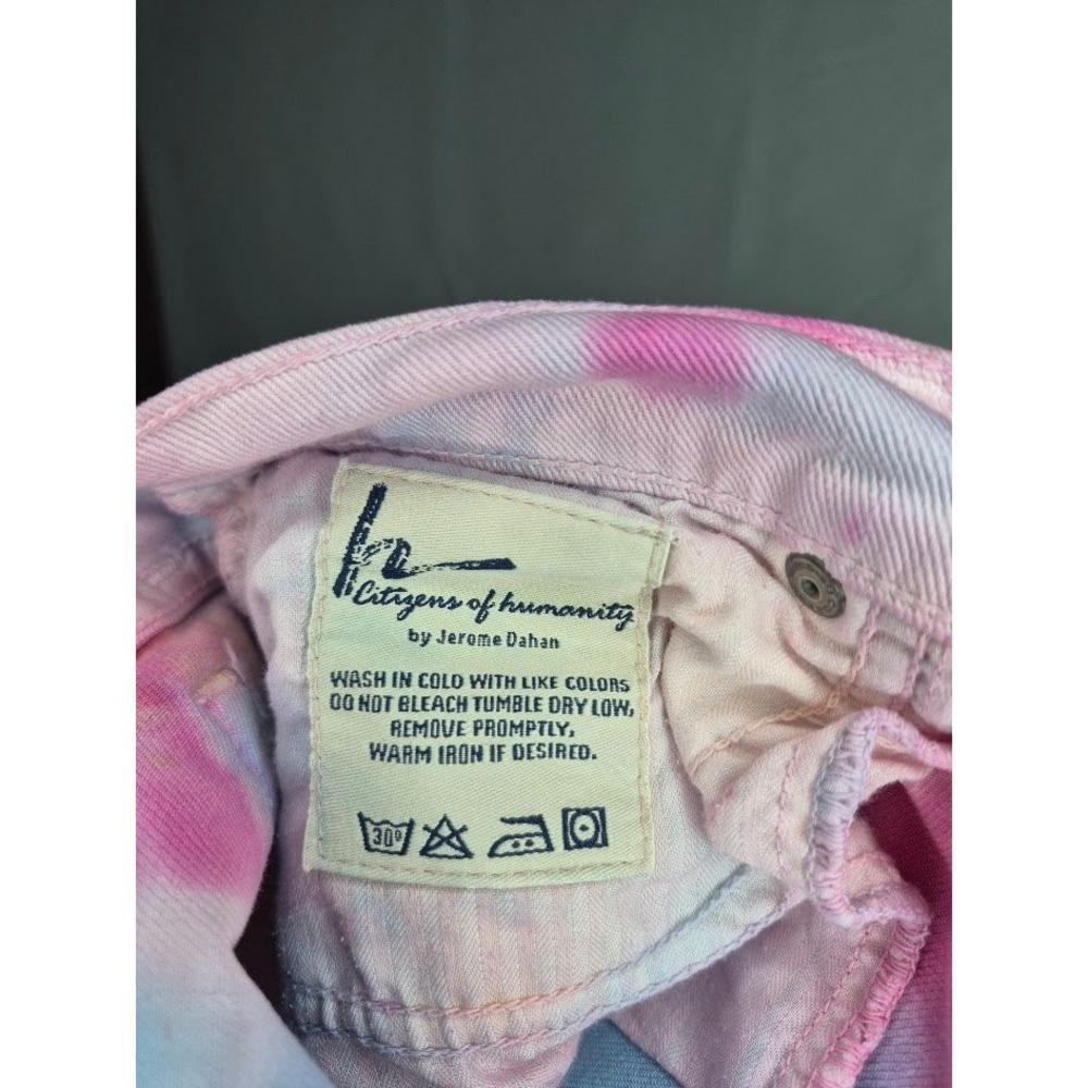 Citizens of Humanity Tie Dye Denim Pants Colorful Denim 31x31 - Picture 6 of 6
